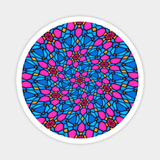 Beautiful Stained Glass Pattern Magnet